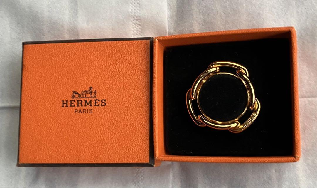 HERMES ゴールド チェーンリング