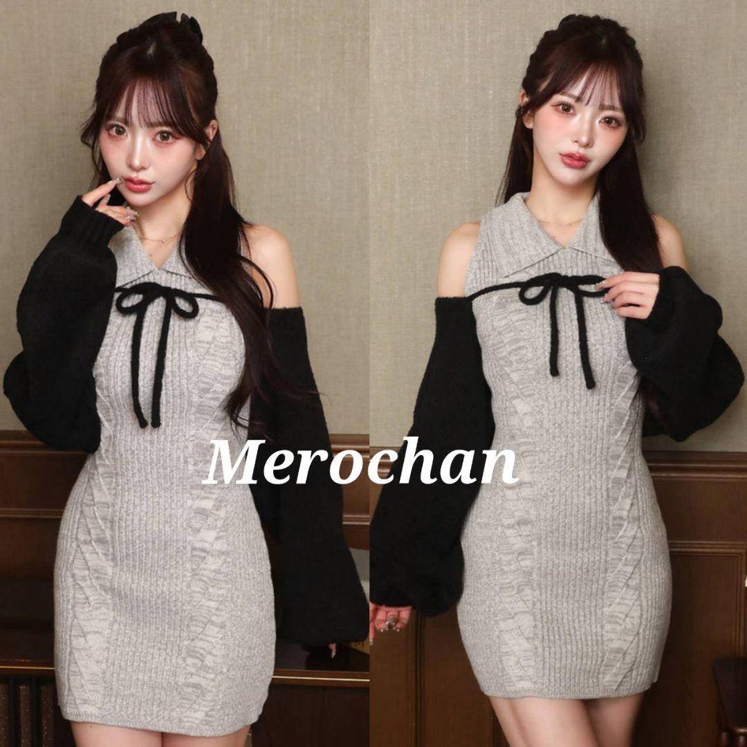 Darich ショートボレロニットミニワンピース GRY ☆