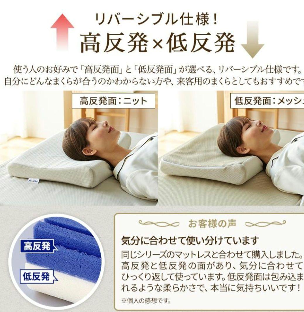 新品 昭和西川TWINFORM NEO PILLOW高反発低反発両面50×35