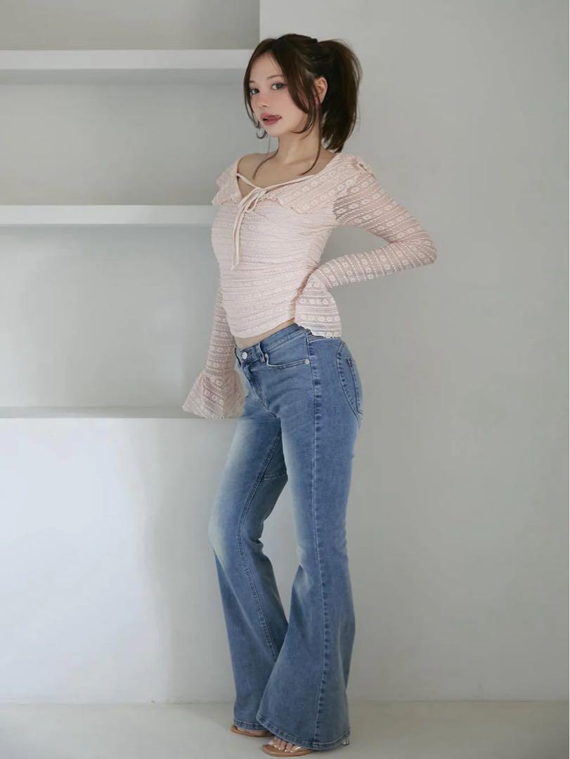 トップス Frill lacy tops andmary