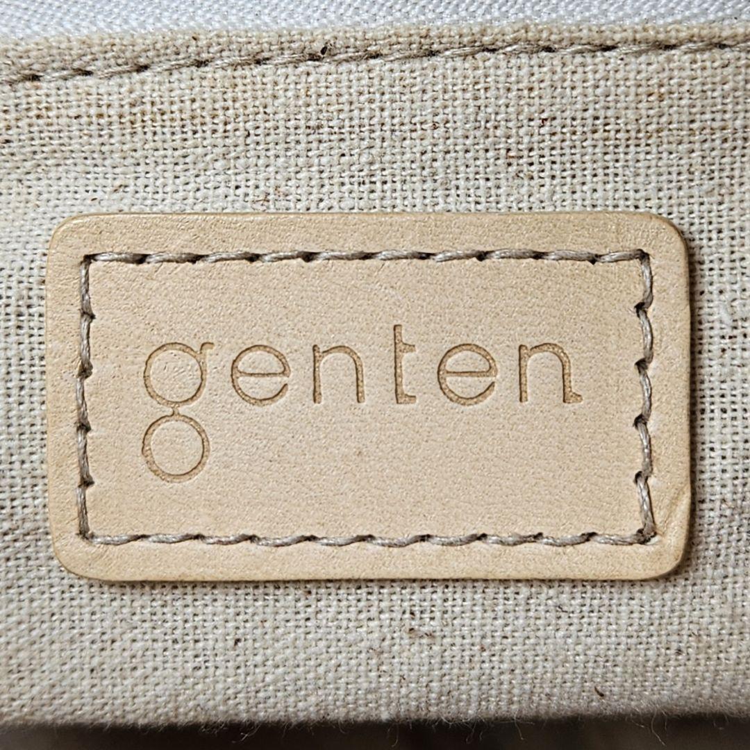ゲンテン カットワーク ショルダーバッグ 本革 2way ヌメ革