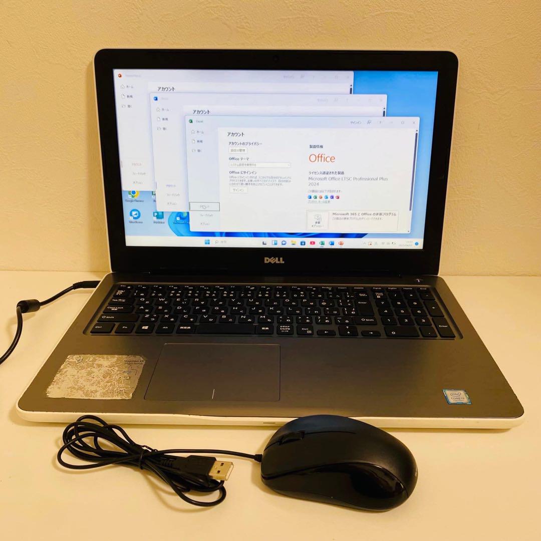Y579 DellノートパソコンSSDサクサク動くWindows11オフィス付き