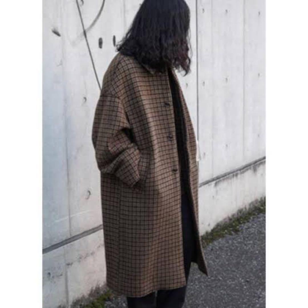 YOKE DOUBLE JQUARD KNIT BAL COLLAR COAT（YOKE - yoke DOUBLE