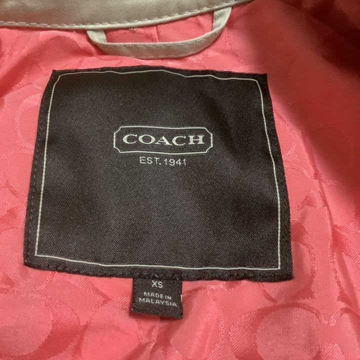 Coach コーチ 結婚祝い トレンチコート ベージュ Xs