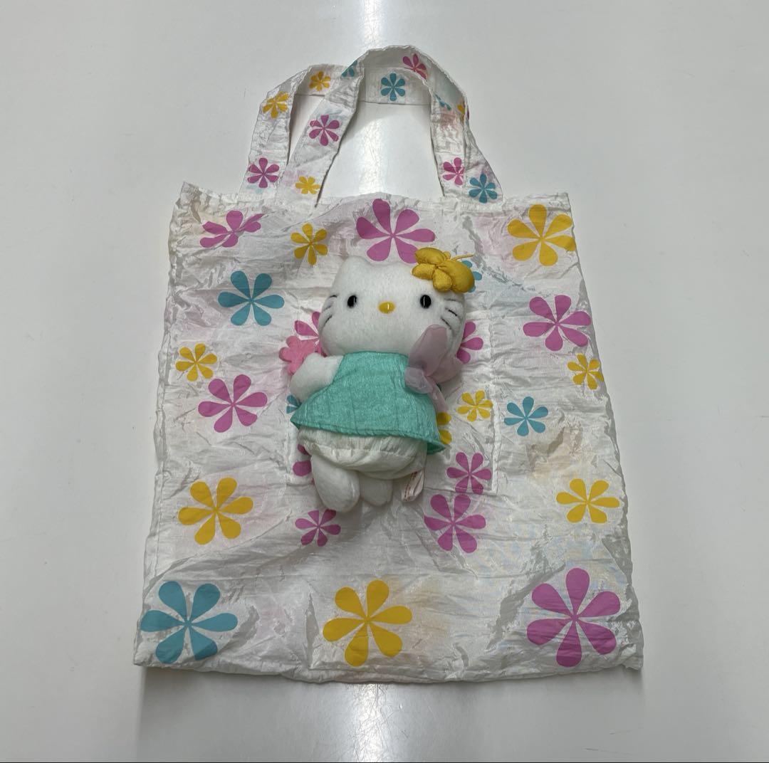 ハローキティ☆チョウ☆マスコット& mini ECOバック、2000年製品