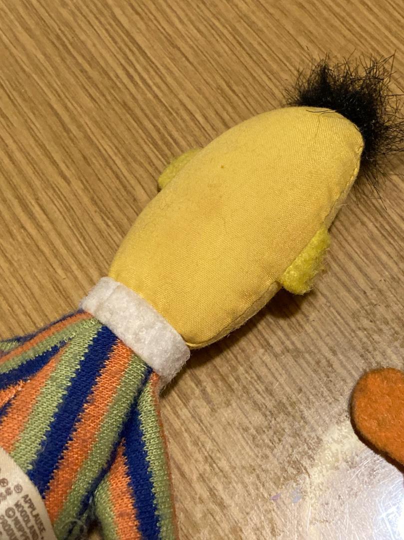 中古 ヴィンテージ 80s セサミストリート アーニー バート ぬいぐるみ人形