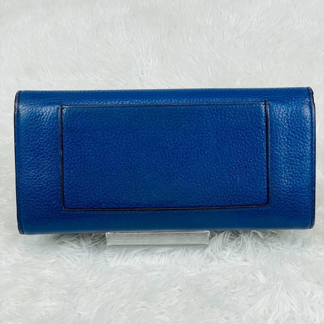 CELINE 長財布 ブルー バイカラー マルチファンクション ラージ