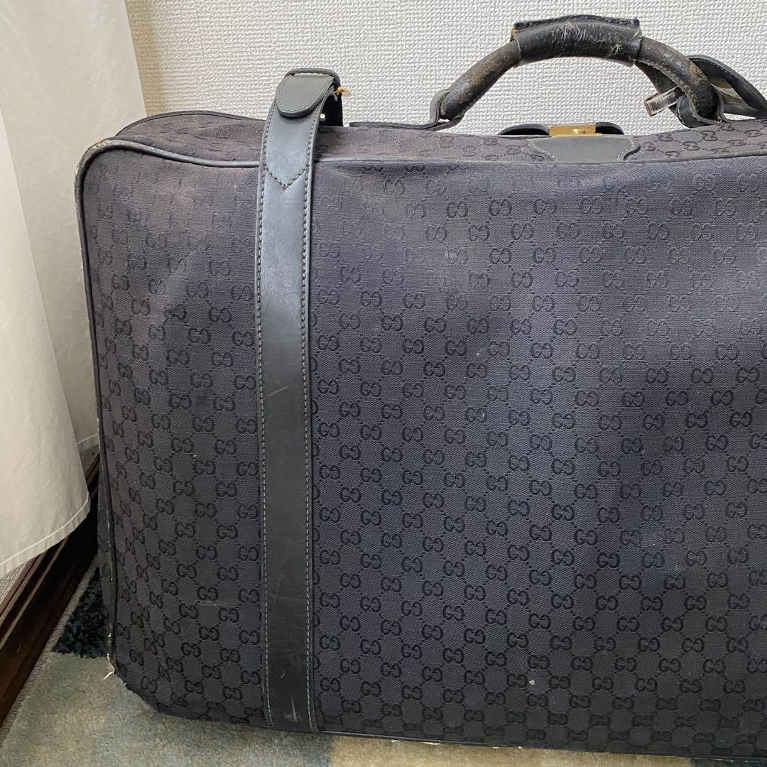 GUCCI グッチ オールド トラベルバック GGキャンパス ブラック