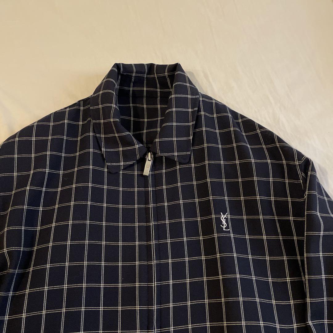 【YSL】90s ブルゾン チェック柄