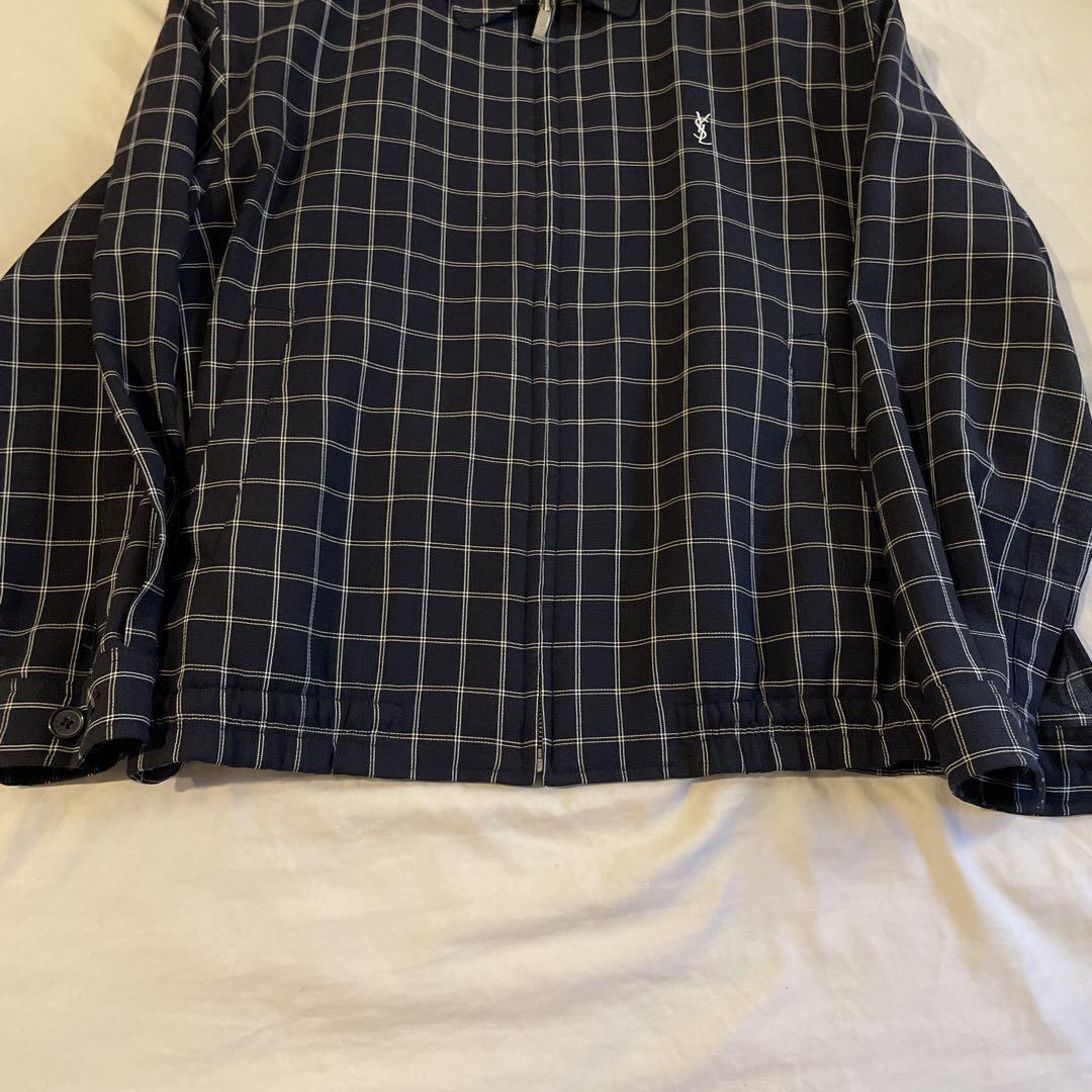 【YSL】90s ブルゾン チェック柄