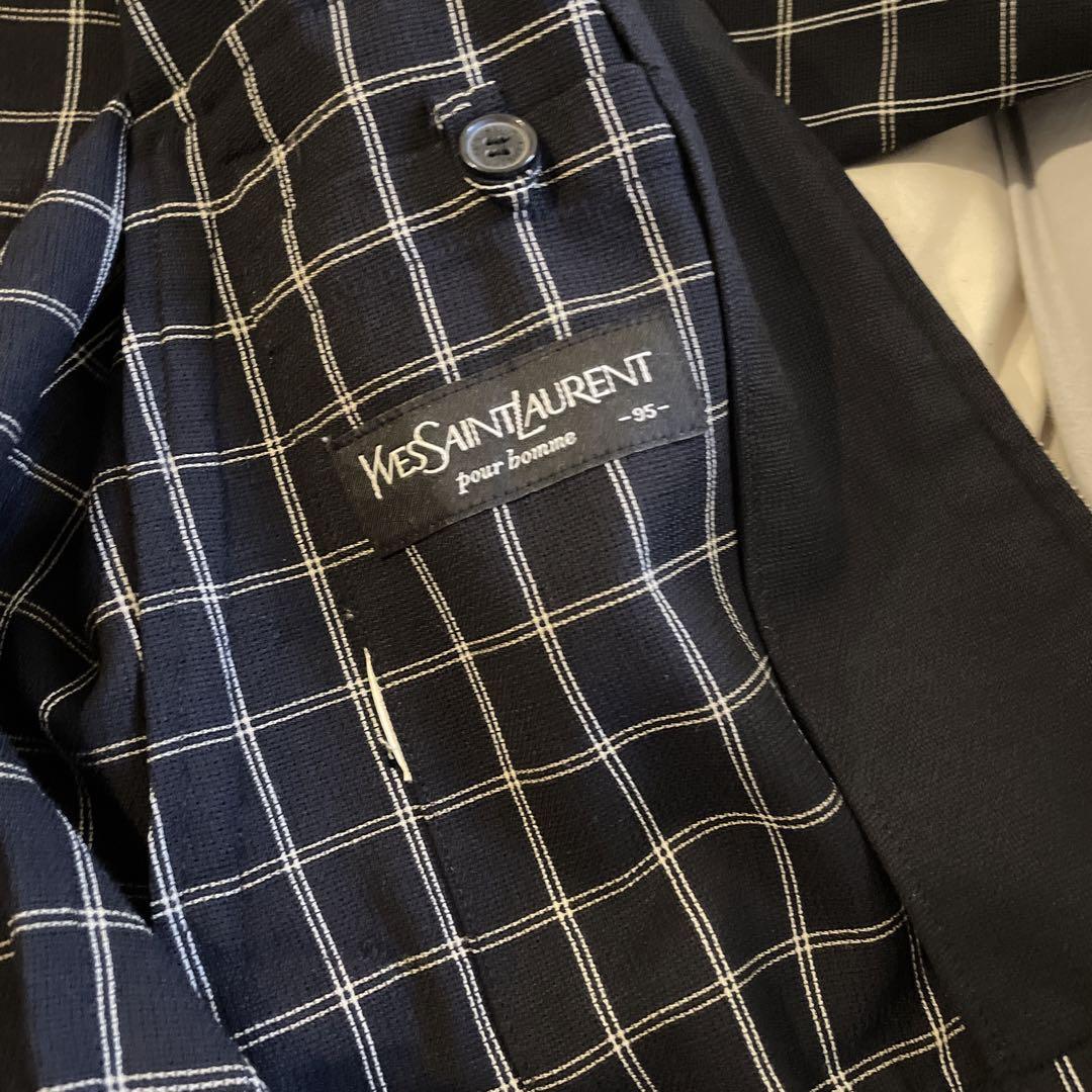 【YSL】90s ブルゾン チェック柄