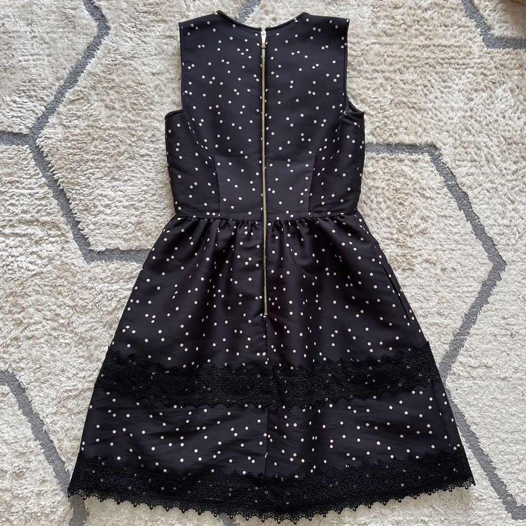 【美品】kate spade ケイトスペード レース切り替えワンピース