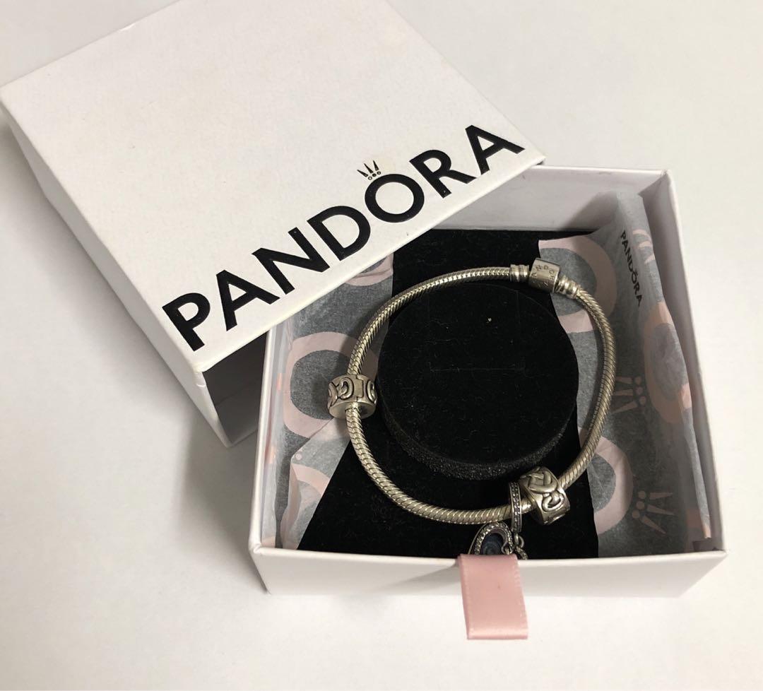 ニック様■ PANDORA スター ハート ブレスレット シューティングスター