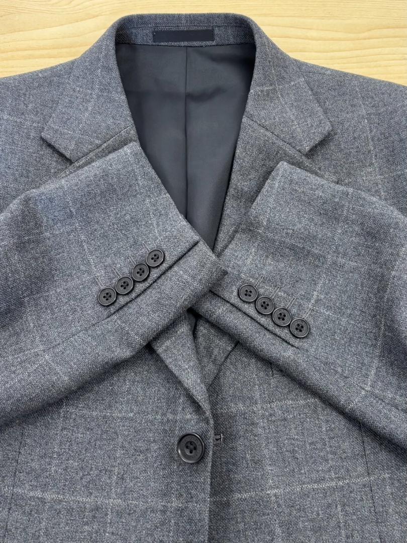 BURBERRY BLACK LABEL チェックスーツ グレー メンズスーツ