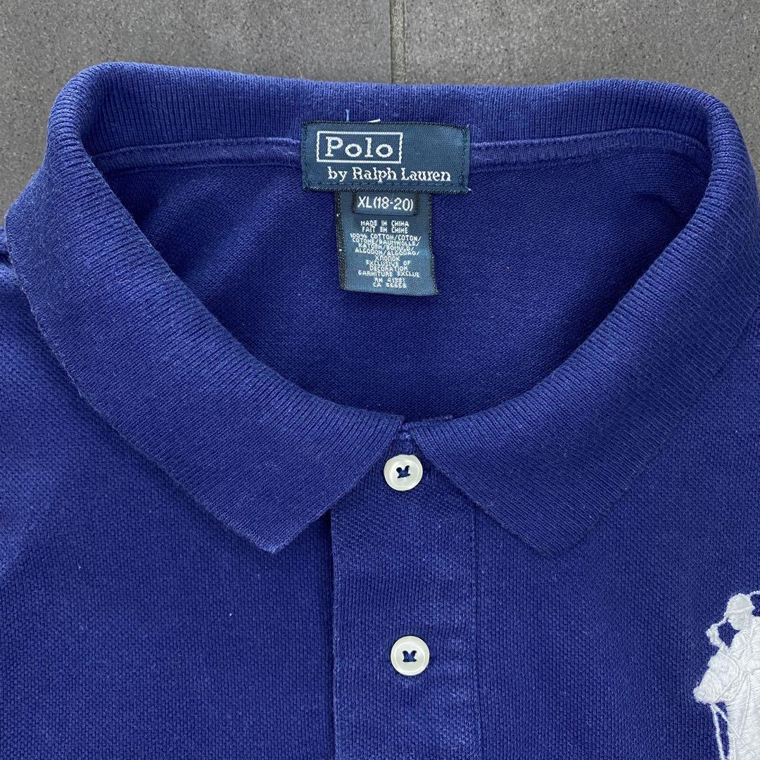 ポロラルフローレン　ビッグポニーポロシャツ　XL（18-20）Mサイズぐらい ラルフローレン/RALPH LAUREN ビッグポニー/半袖ポロシャツ【18