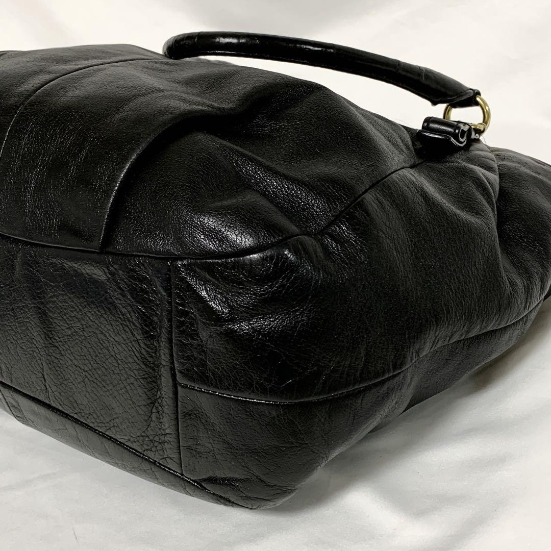 COACH コーチ トートバッグ レザー 18612 大容量 ブラック