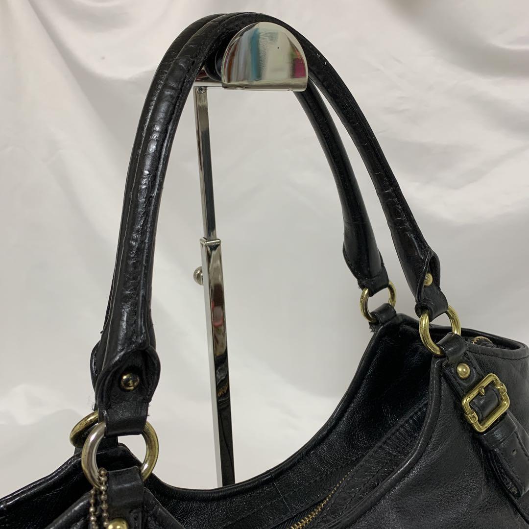 COACH コーチ トートバッグ レザー 18612 大容量 ブラック