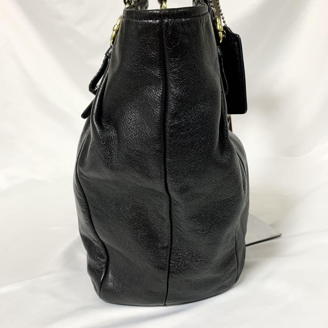 COACH コーチ トートバッグ レザー 18612 大容量 ブラック