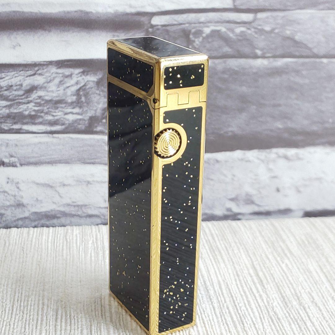 ダンヒル ブラックラッカー金粉dマーク ローラガス mMknV-m53232391531 2 ライター 在庫あ新作