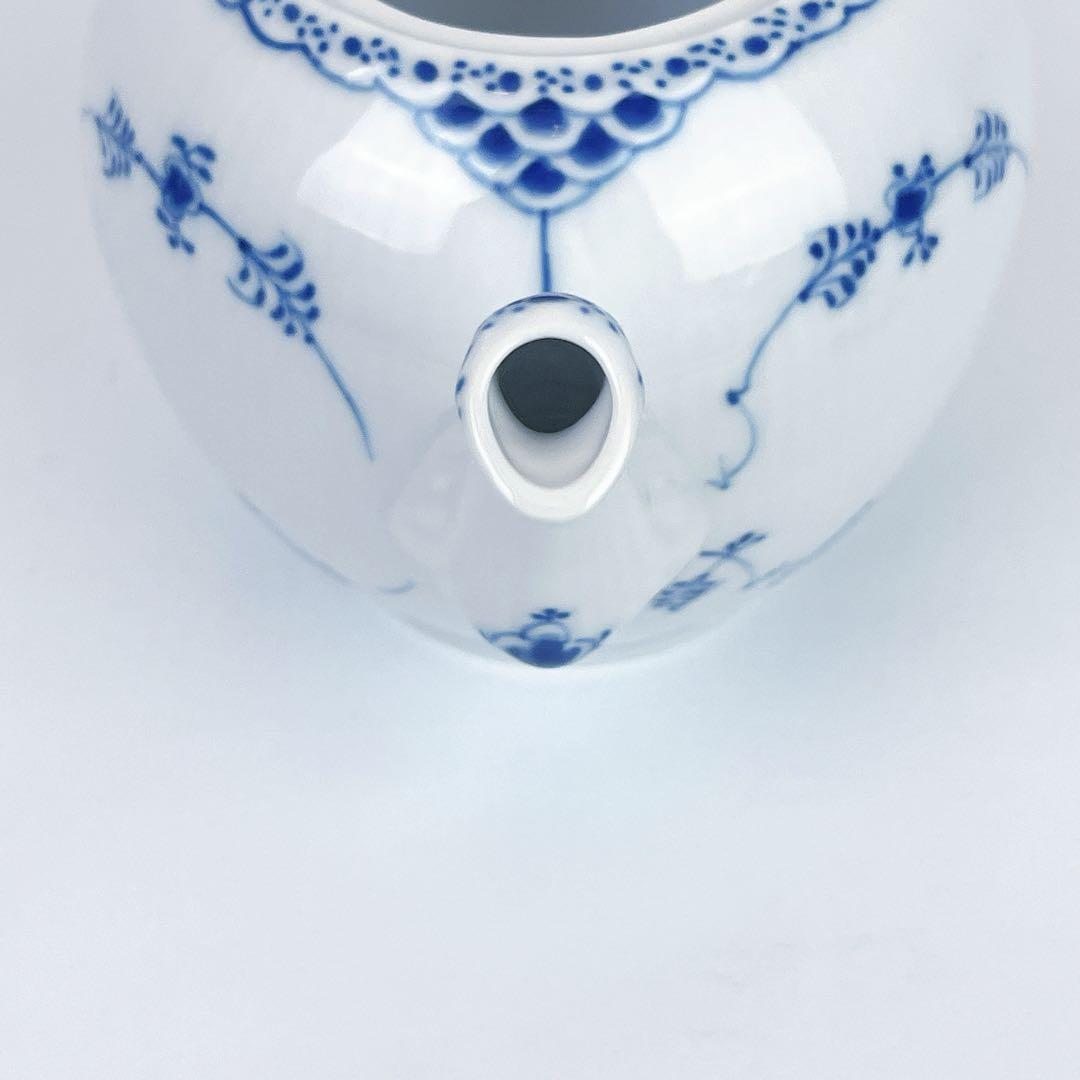 ☆美品☆箱付☆希少☆ロイヤルコペンハーゲン ハーフレース ティーポット☆ 画像8