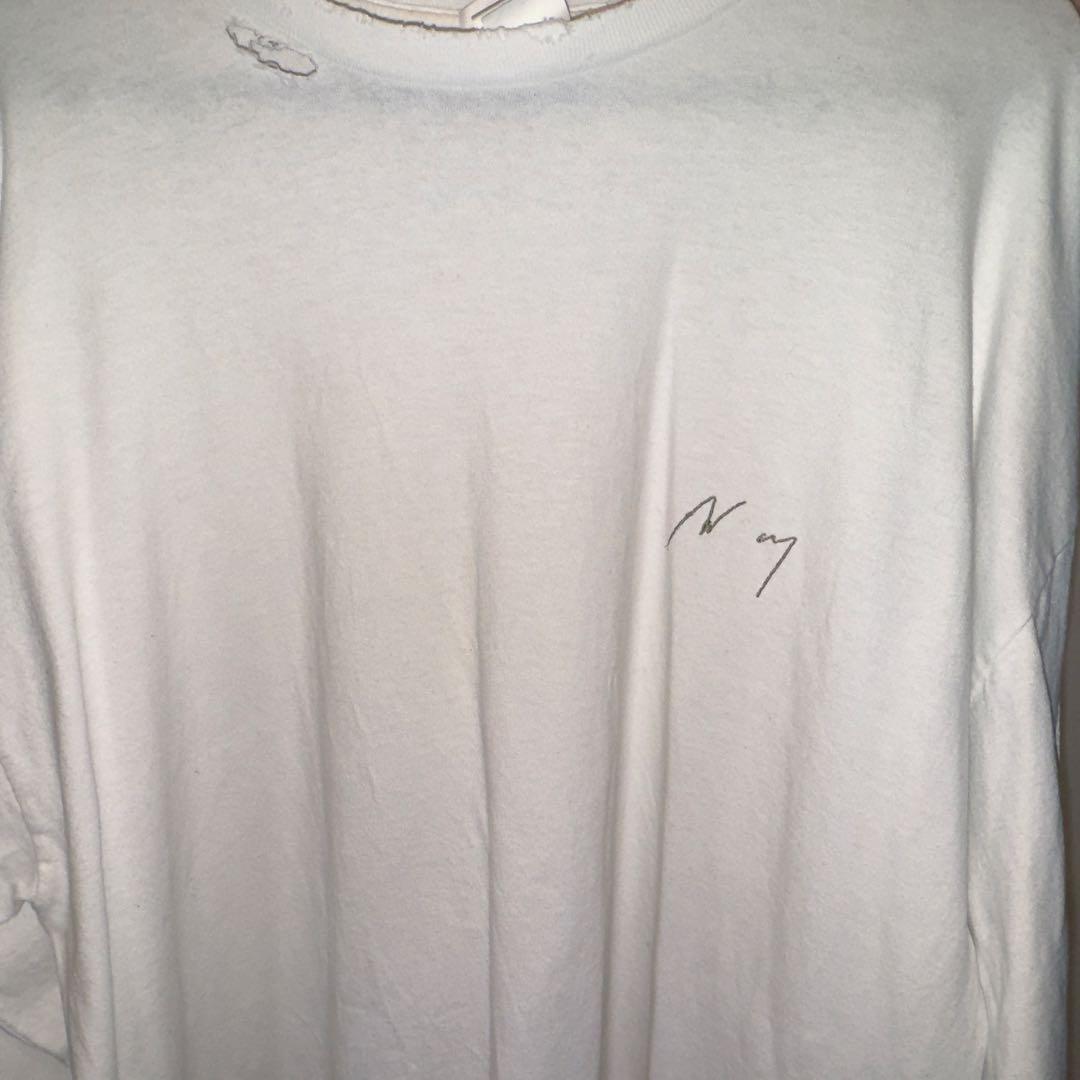 【ancellm】EMBROIDERY DYED LS T-SHIRT