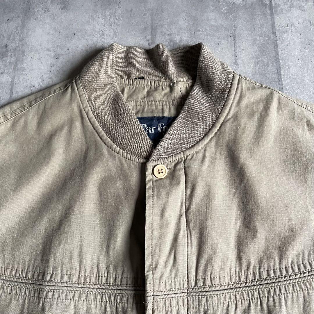 【90s vintage】ダービージャケット　ブルゾン　短丈　クウェート製　古着