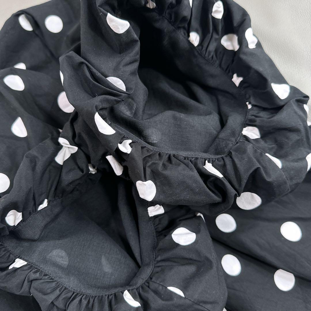 ユナイテッドアローズ パフスリーブカットソー ブラウス ドット　バルーンスリーブ