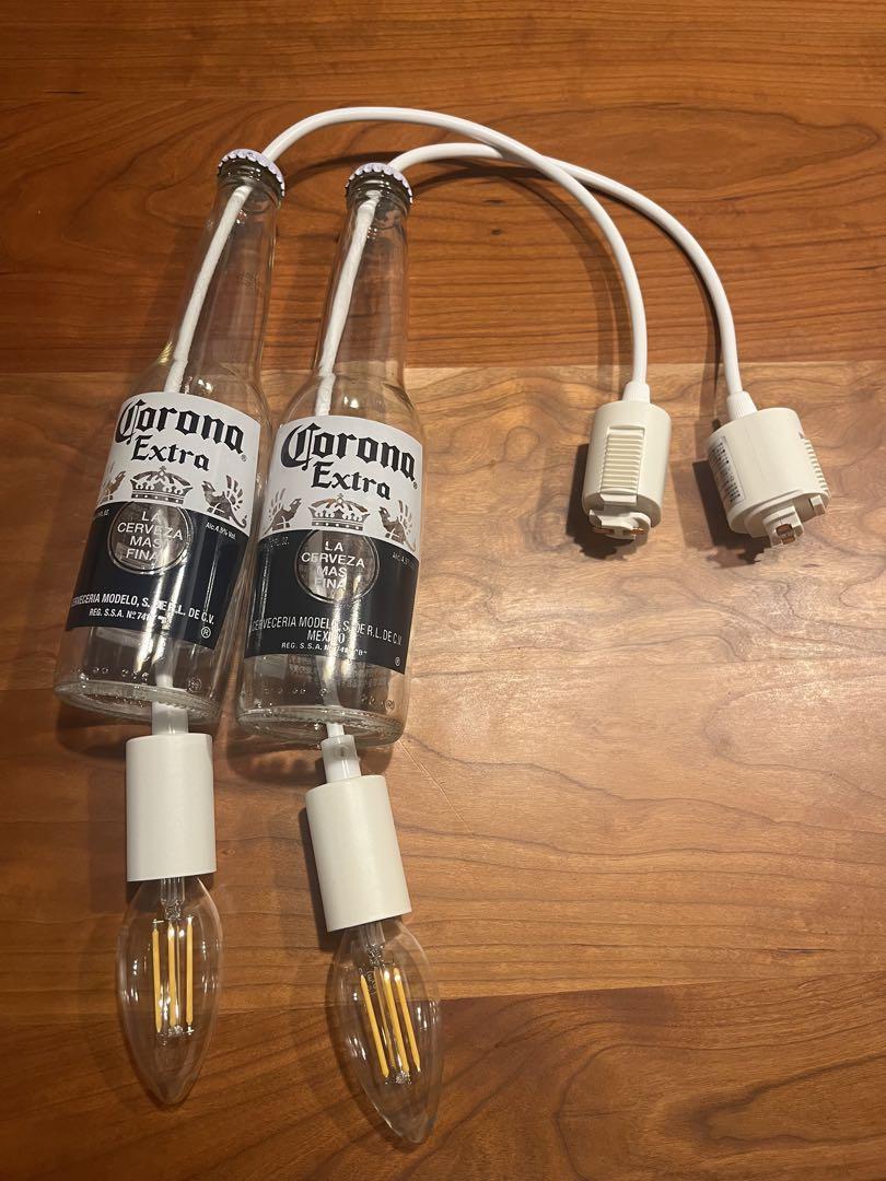 今ならled電球付き！　コロナビール　 ボトルランプ ペンダントライト