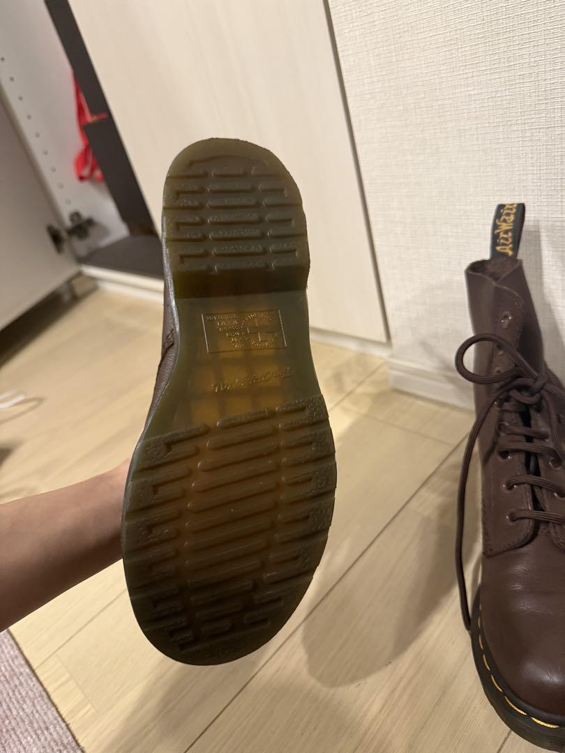 Dr. Martens ブラウンレザー ワークブーツ - メルカリ