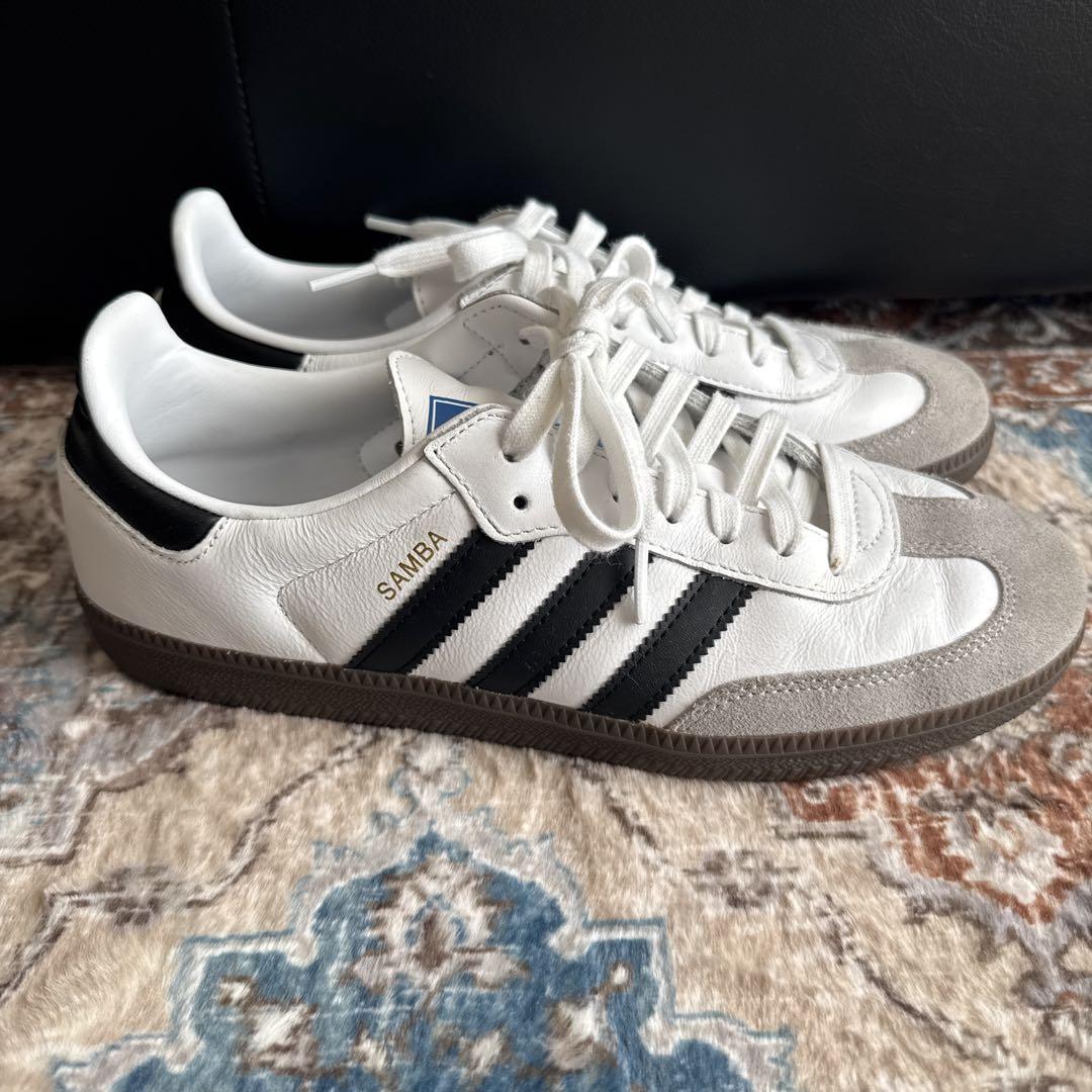 adidas Samba ホワイト/ブラック スニーカー