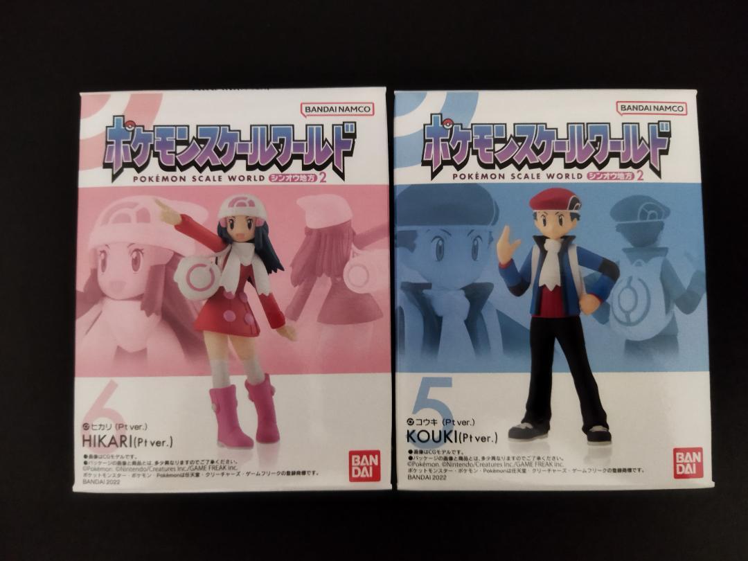 新品未開封 ポケモンスケールワールド シンオウ地方 2セット コウキ ヒカリ