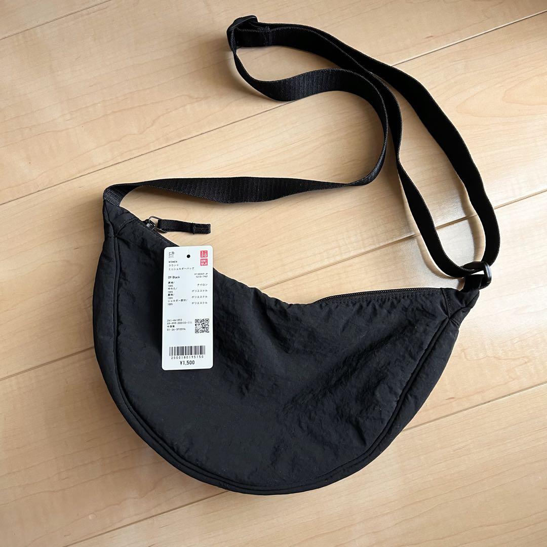 ☆限定出品☆ UNIQLO ラウンド ミニ ショルダー バッグ ブラック