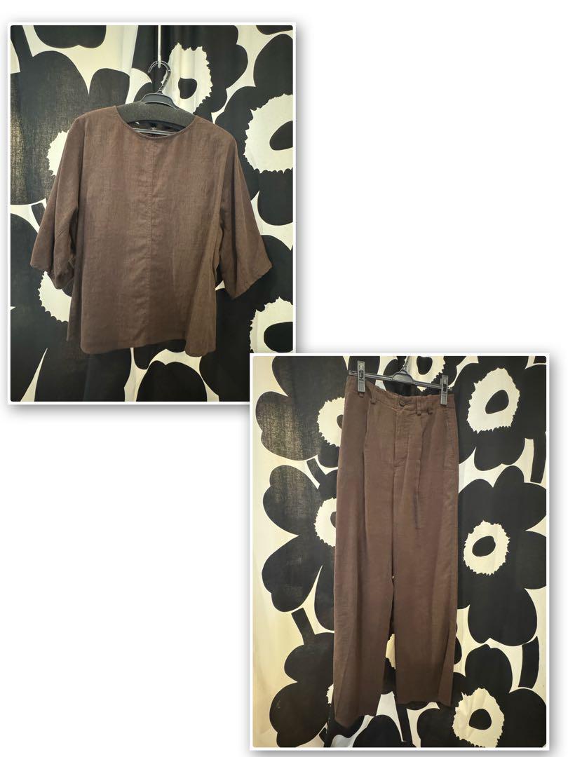 2025SS Spick and Span ラミーTトップス＆タックパンツセット