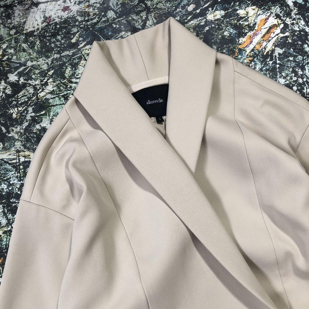 【美品】アルアバイル-allureville-オーバーサイズチェスターコート