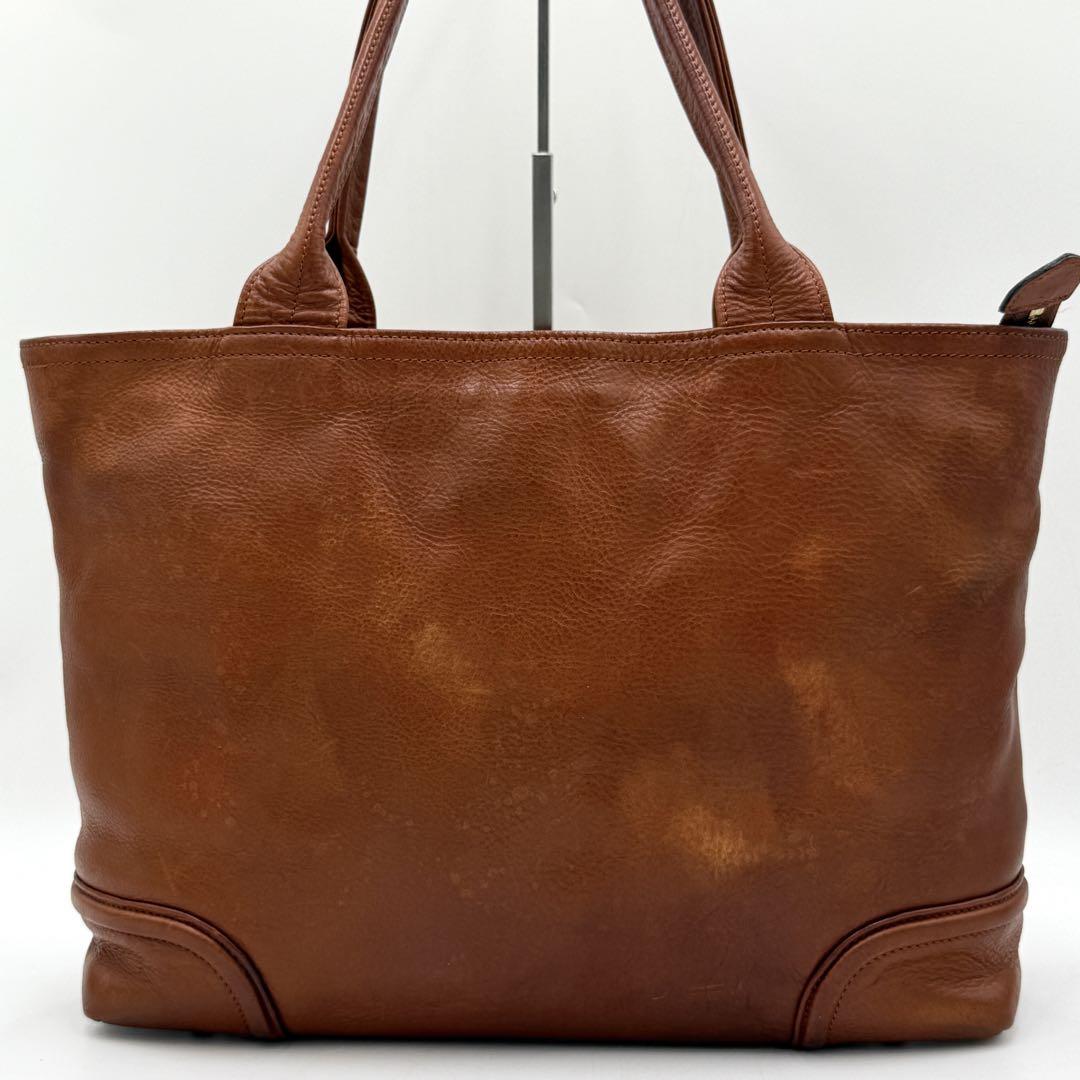 【良品】ファイブウッズ トートバッグ プラトウ A4収納可 ビジネス ブラウン