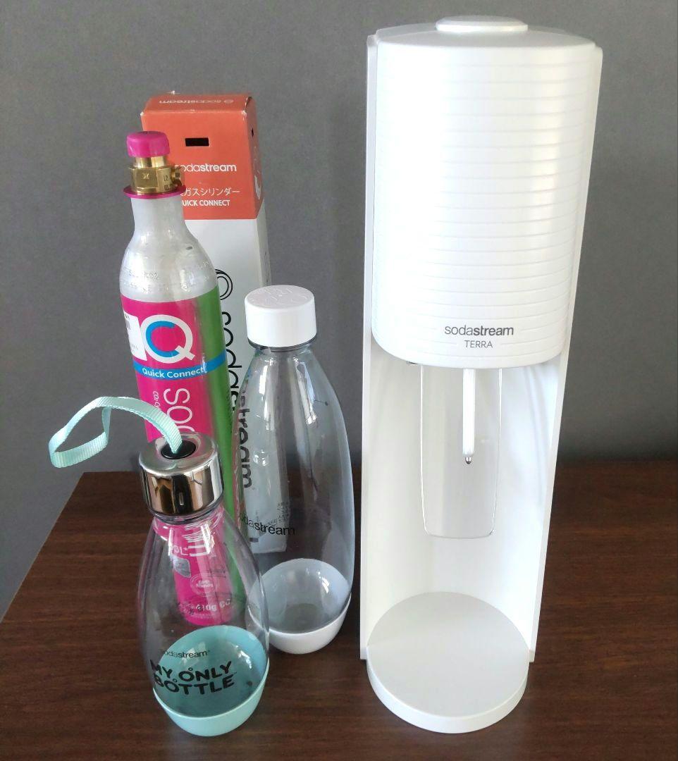 【未使用】sodastream TERRA ホワイトSSM1086 SodaStream® Terra White Sparkling Water Maker, 1 ct