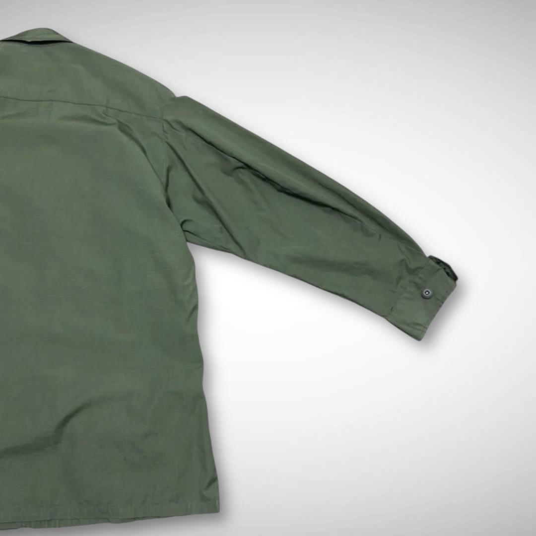 60sジャングルファティーグ4thビンテージミリタリージャケットリップストップLL MILITARY