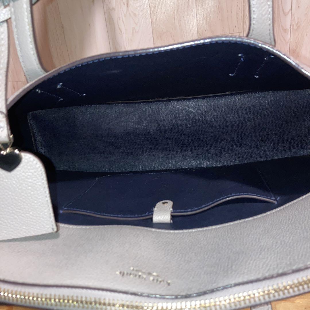 【美品】kate spade 2WAY A4収納　本革　ショルダーバッグ