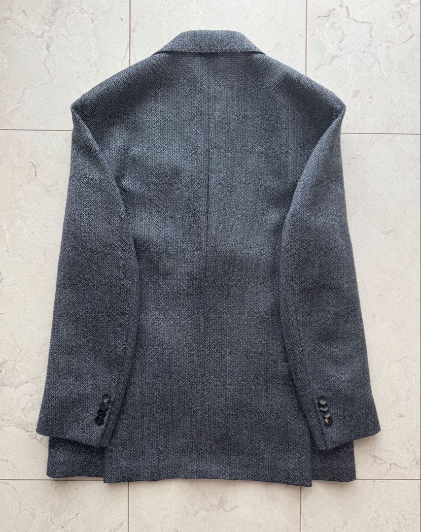 極美品 ラルディーニ LARDINI サマージャケット　テーラード　XL相当　麻 極美品 ラルディーニ ニット テーラードジャケット ブートニエール XL