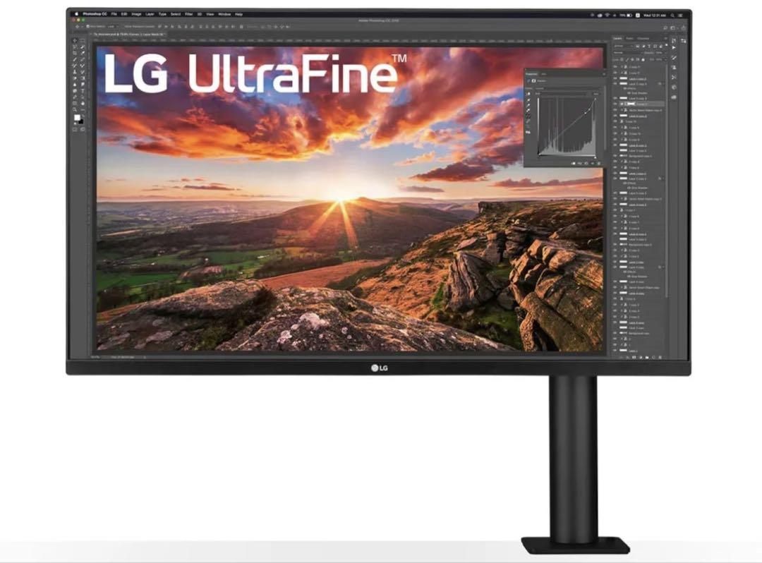 LG 32UN880-B 31.5インチ 4K モニターのみ