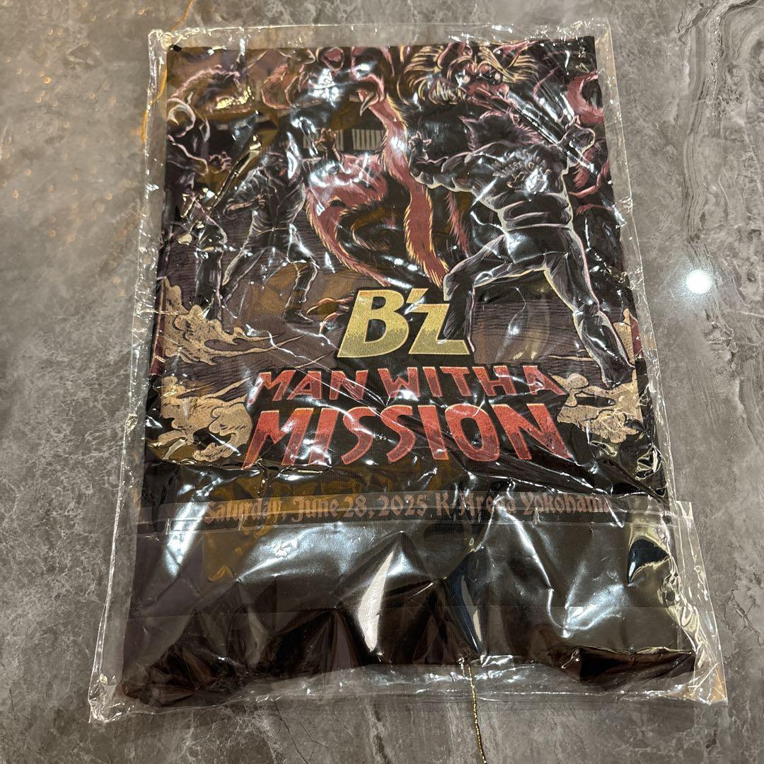 【新品・未開封】B'z UNITE#02 マンウィズ コラボTシャツ Lサイズ