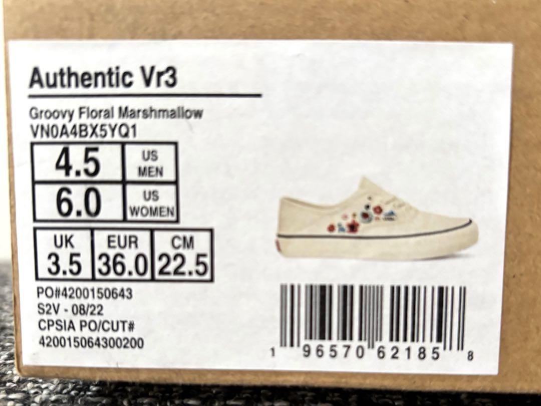 【新品未使用】USA VANS オーセンティック スニーカー 22.5cm 刺繍