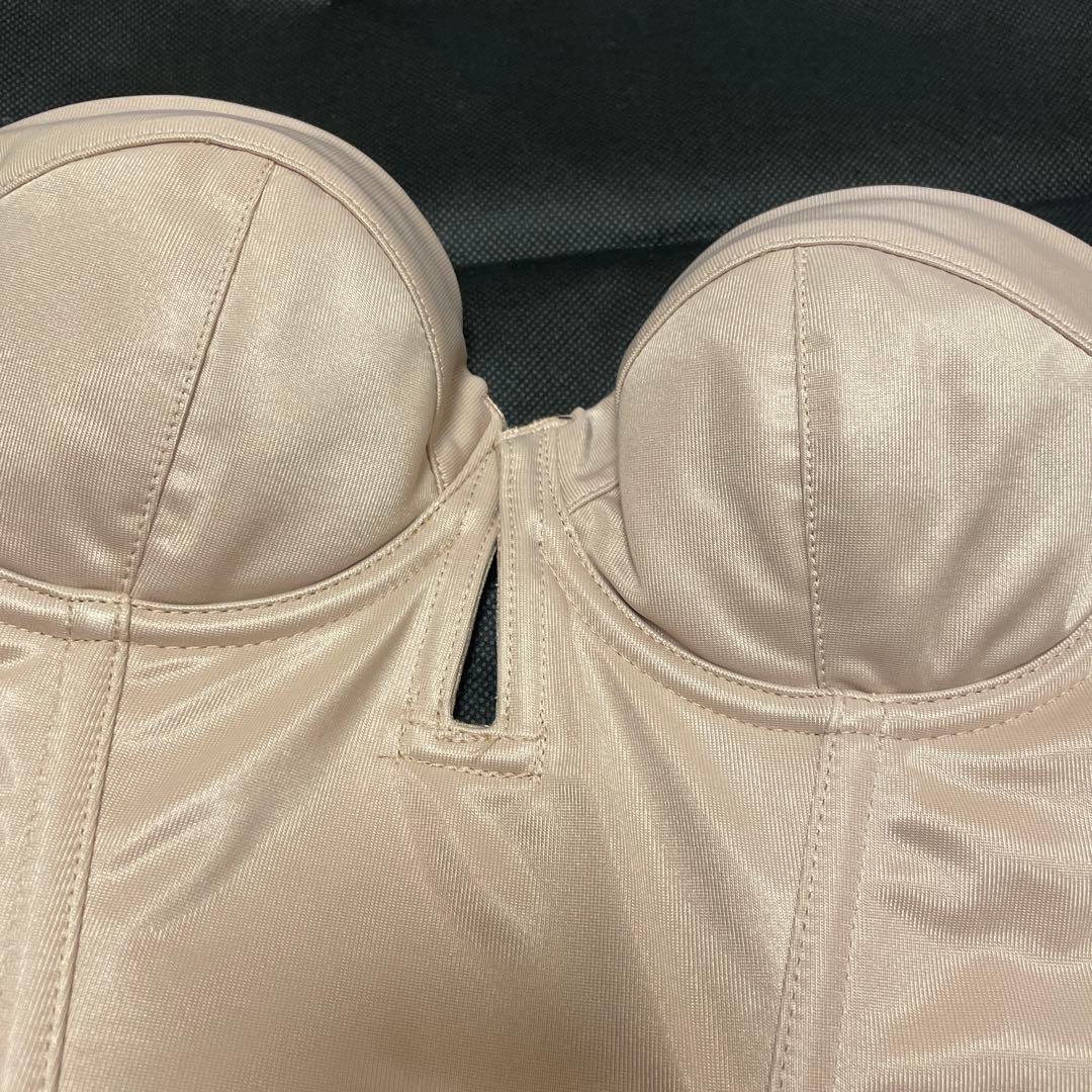 ブライダルインナー ベージュ ビスチェ&ガードルセット M ブライダルインナー ベージュ ビスチェ&ガードルセット M