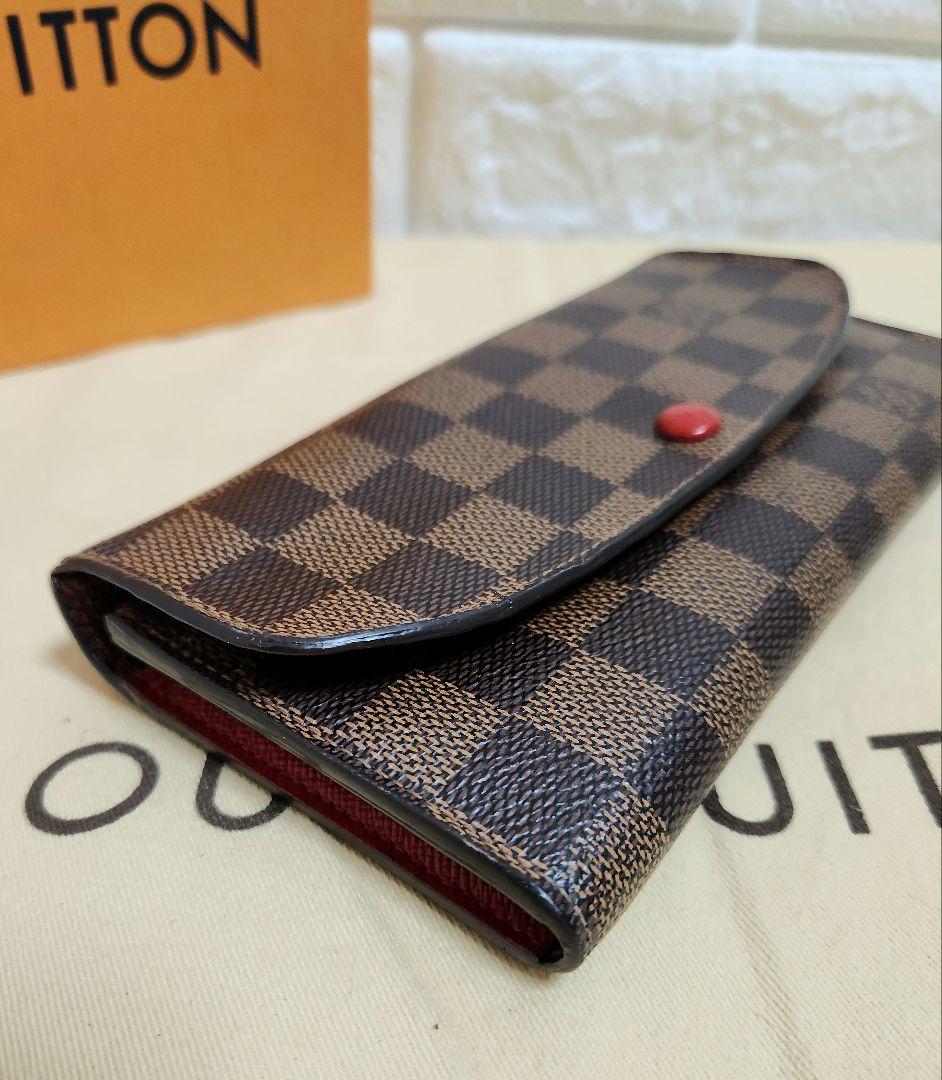 Louis Vuitton ダミエ 二つ折り財布 ⭐良品LOUIS VUITTON 二つ折り財布 ポルトフォイユ エミリー
