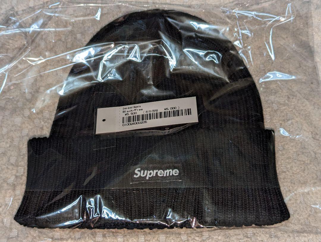 22SS Supreme Overdyed Beanie Black 新品