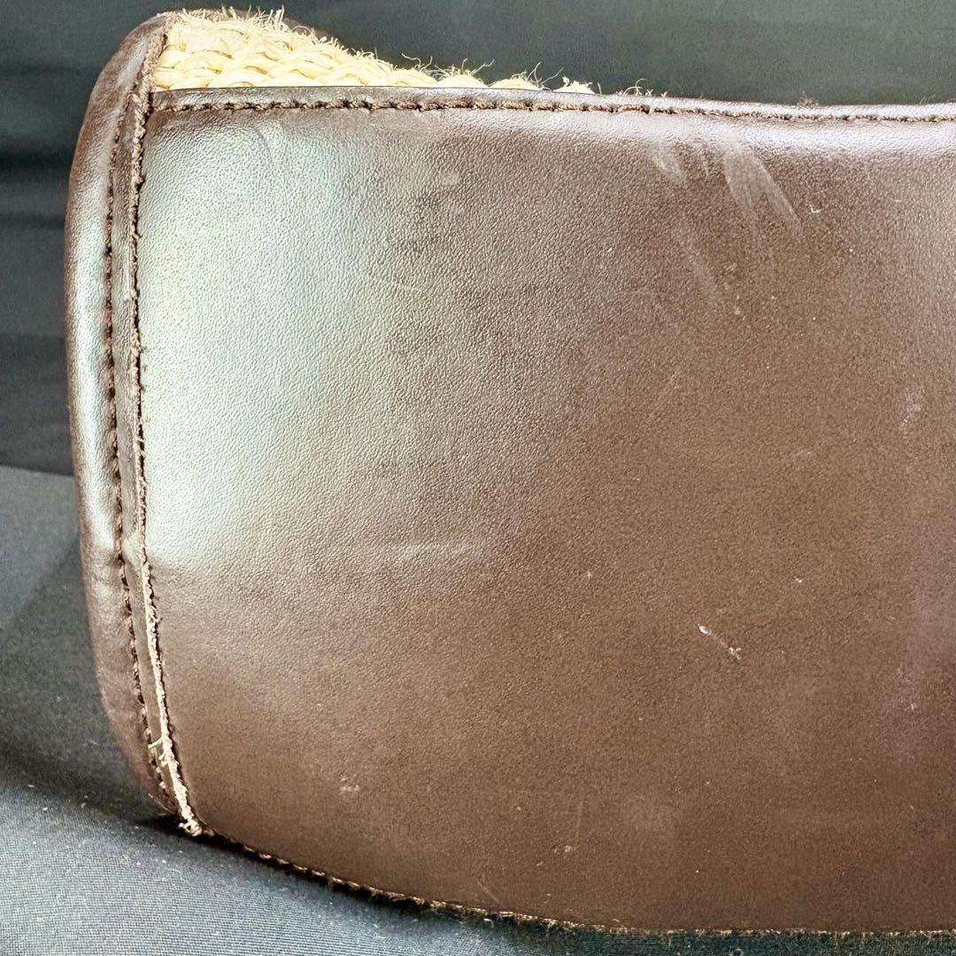 【FURLA】フルラ　トートバッグ　ハンドバッグ　カゴバッグ　籠バッグ　薄茶色
