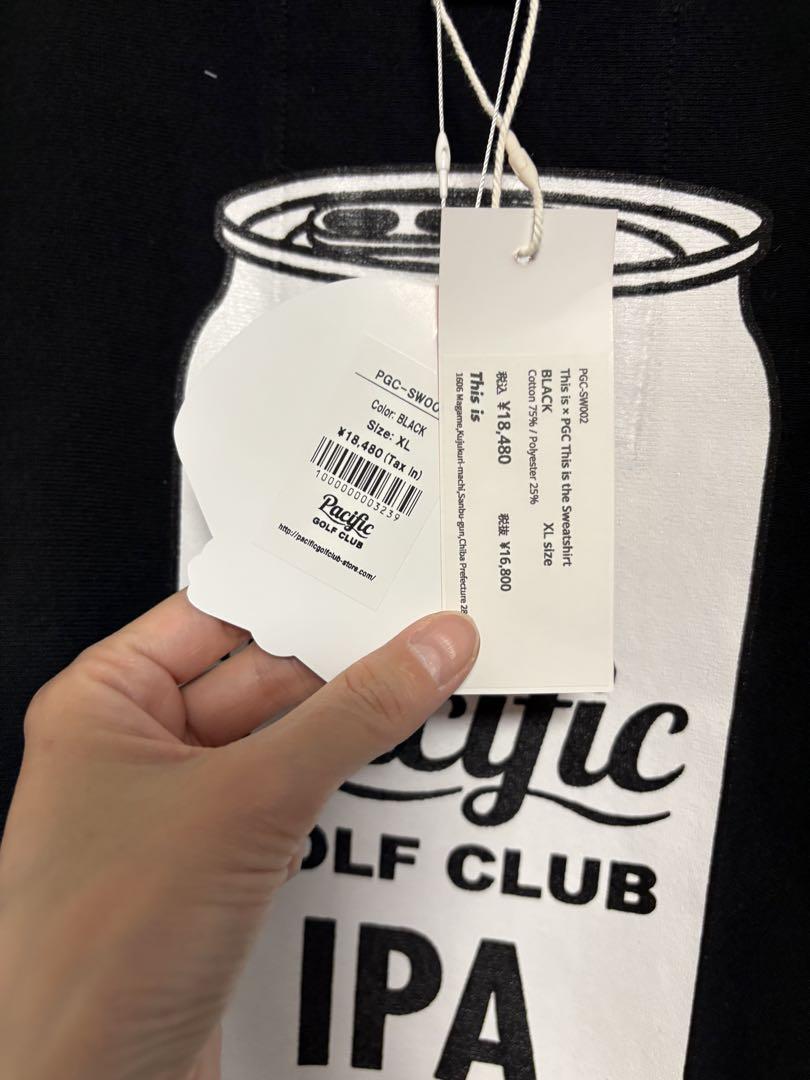 新品Pacific Golf Club✖️This is IPA黒スウェットXL