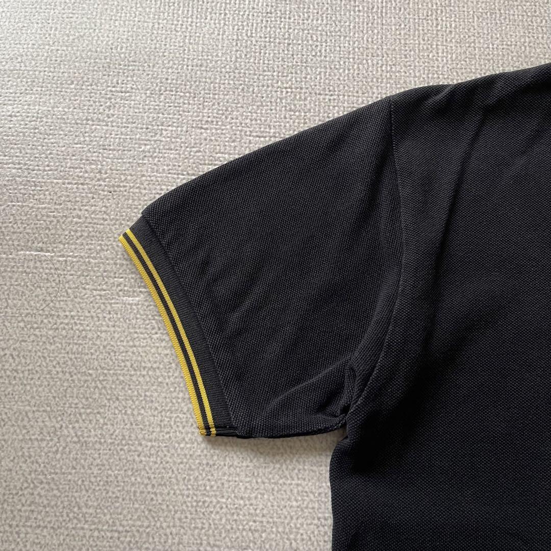 【人気モデル】FRED PERRY ティップライン M12 Lサイズ 黒×黄色