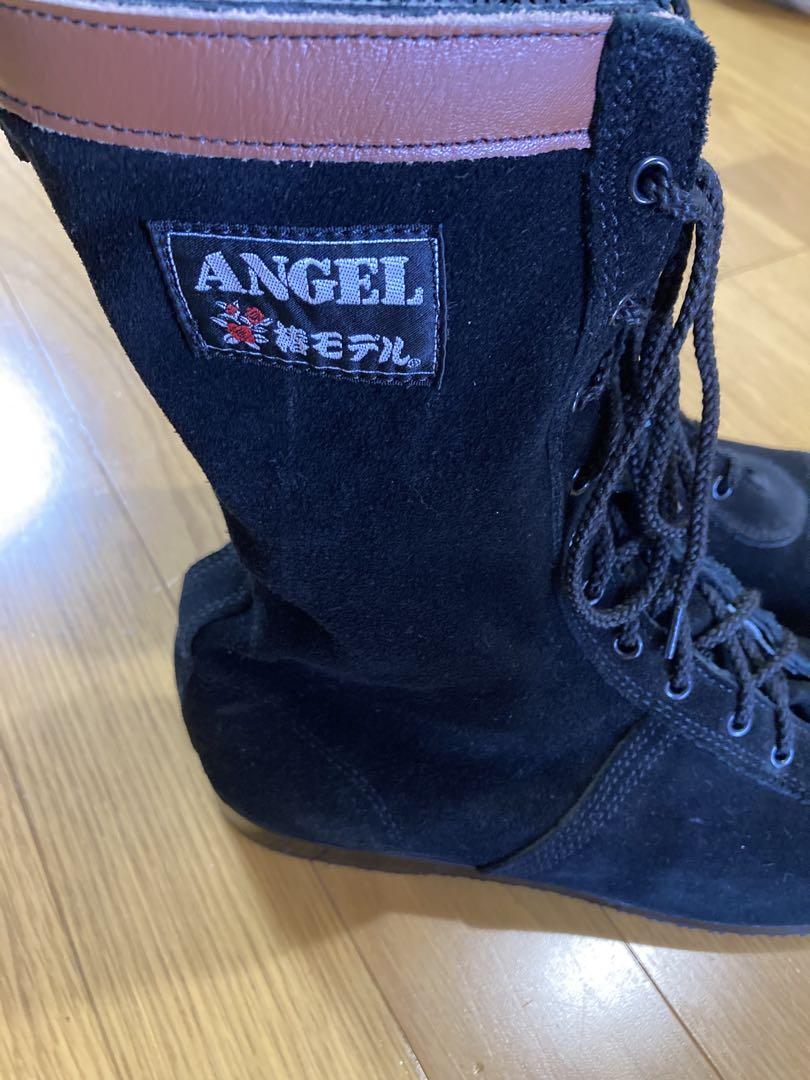 ANGEL ブラック安全靴 椿モデル