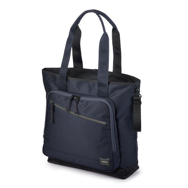 美品 PORTER トートバッグ ナイロン  撥水 FRONT ネイビー